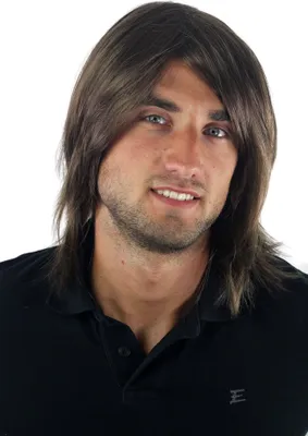 Produktbild von WIG ME UP Perücke Herren lang braun GFW892-10