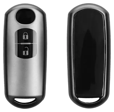 Produktbild von kwmobile Schlüsselhülle für Mazda 2-Tasten Keyless Go Autoschlüssel Hülle - Autoschlüssel Schlüssel Hülle aus TPU Silikon - Schlüsselschutz Gehäuse in