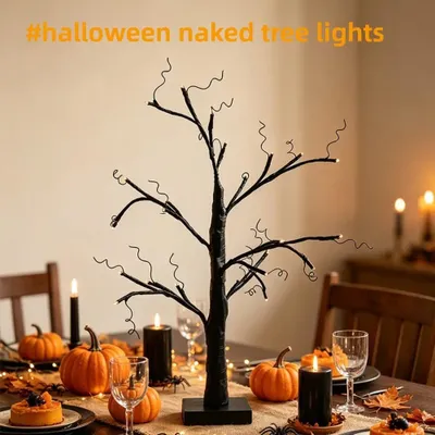 Produktbild von Halloween Tischleuchte als Baumdekoration mit gruseliger Baumoptik
