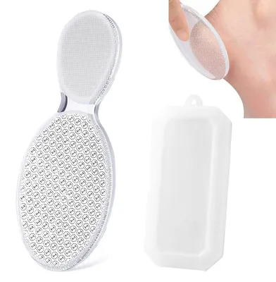 Immagine prodotto di Rimuovi calli Nano Glas 2in1, adatto per l'uso su pelle umida e asciutta, con contenitore, per la cura dei piedi, confezione singola