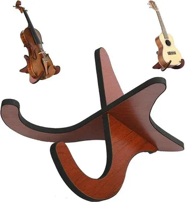 Immagine prodotto di Supporto pieghevole in legno per ukulele, violino, mandolino