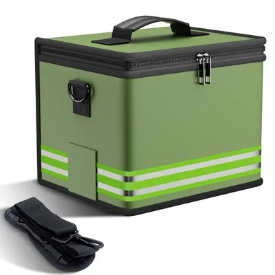 Produktbild von Feuerfeste, explosionsgeschützte Akkutasche 24 x 20 x 18 cm, Aufbewahrungsbox für LiPo-Akkus, LiPo Guard Safe Bag, Schutzhülle zum Laden und Aufbewahren mit Doppelreißverschluss