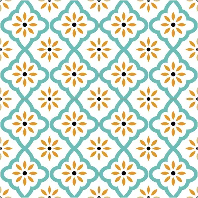 Zdjęcie produktu dla Antypoślizgowe naklejki podłogowe z folią ochronną – PODŁOGA Z PŁYTEK MARRAKECH – 1 naklejka, 60 x 60 cm