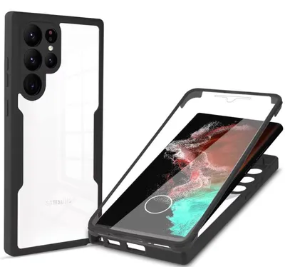 Obrázok produktu pre Pre Samsung Galaxy S24 Ultra – puzdro s 360° krytím z akrylu a hybridného TPU