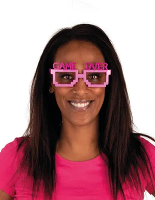 Produktbild von PxP 6230659 - Brille Game Over, Pink, Spaßbrille ohne Gläser, JGA