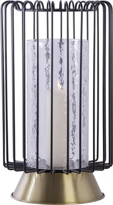 Produktbild von Kerzenständer Malibu 100 Schwarz / Gold