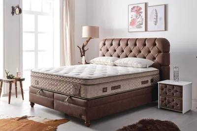 Produktbild von Bambi Bett 180x200, Boxspringbett mit Matratze & Stauraum, H2/H5 Verstellbarem Matratze, Bett mit Bettkasten, Pointhome Comfizone Bett