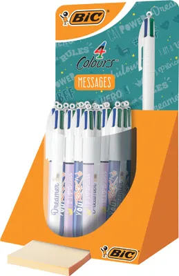 Immagine prodotto di BIC retrattile biros 4Colours Messaggi display da banco 20 penne
