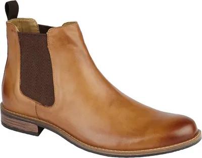 Obrázok produktu pre Roamers pánske kožené členkové topánky DF1695 (45 EU) (Tan)