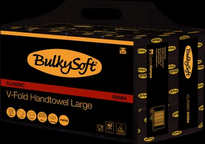 Produktbild von BulkySoft Handtücher - Z-Falz - Zellstoff - 2-lagig - 3000 Papierhandtücher
