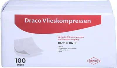 Produktbild von Vlieskompressen 10x10cm unsteril 8fach, 100 St KOM
