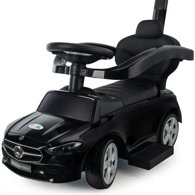 Produktbild von COIL Rutscherauto, Rutscher, Schieber für Kinder, Mercedes AMG, interaktives Lenkrad, Fußstützen, Seitenschienen, ab 12 Monaten, Schwarz