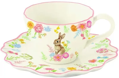 Image de Tasse et soucoupe en porcelaine Tres Jolie