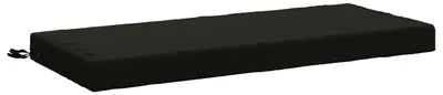 Produktbild von Bankkissen SOEST 100 % Polyester Schwarz 120 x 50 x 8 cm