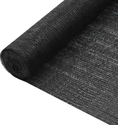 Produktbild von The Living Store Zaunblende Schwarz 1,8x50 m HDPE 75 g/m²