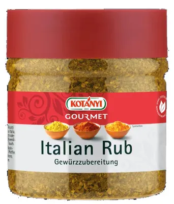 Produktbild von Kotanyi Italien Rub Gewürzmischung mit mediterranen Kräutern 160g