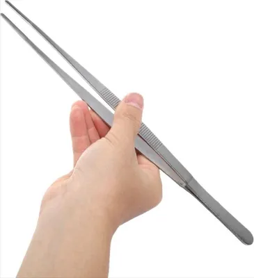 Produktbild von CHPN – Pinzette – Küchenpinzette – Fleischpinzette – Edelstahl – 30 cm – Küchenwerkzeuge – Küchenwerkzeug – Koch – Küchenutensilien – Kochutensilien – Werkzeuge – Fleisch zubereiten
