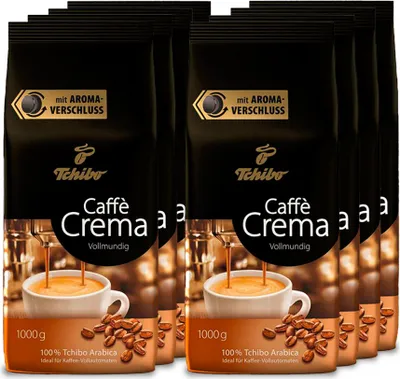 Produktbild von Tchibo Caffè Crema Vollmundig ganze Bohne, 8 kg (8 x 1 kg)