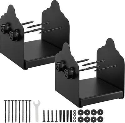 Immagine prodotto di compatibile con 2 supporti per pali - Per dimensioni 152,4x139,7 mm, 147,3x139,7 mm e 139,7x139,7 mm