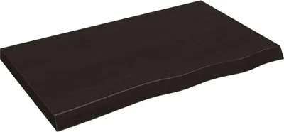 Obrázek produktu pro vidaXL Umyvadlová deska tmavě hnědá 100x60x(2-6)cm masiv