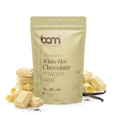 Produktbild von BAM Weiße Heiße Schokolade - Trinkschokolade - heiße Schokolade - 220 g