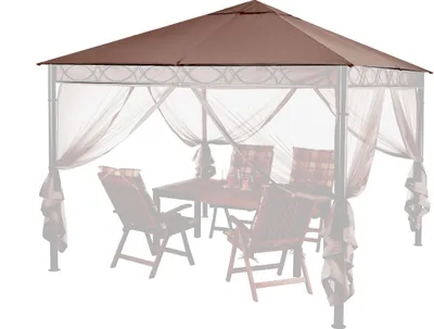 Produktbild von Ersatzdach 3x3m Stil Pavillon Taupe