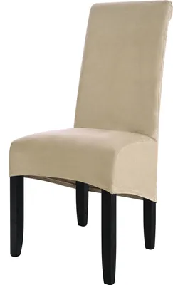Obrázek produktu pro Jídelna Stretch židle kryty XL elastické vysoké zadní židle kryty pro banket restaurace Decoratio（1 Piece，Beige）