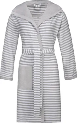 Produktbild von Esprit Damenbademantel STRIPED HOODY Farbe stone Größe 40/42