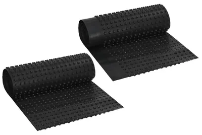 Zdjęcie produktu dla vidaXL Arkusze drenażowe z wgłębieniami, 2 szt., czarne, 0,5 x 20 m, HDPE