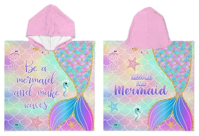 Produktbild von Meerjungfrauen-Kinderponcho
