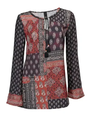 Produktbild von Heine - Best Connections Damen Tunika, rot-bunt, Größe:38