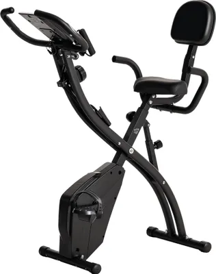 Produktbild von HOMCOM Heimtrainer X-Bike Fahrradtrainer LCD-Display klappbar Schwarz