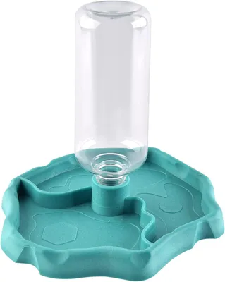 Produktbild von 2-in-1 Wasser-/Futterspender für Reptilien, auslaufsicher, Kunststoff, für Schildkröten/Geckos, blau