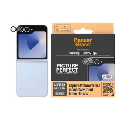Obrázek produktu pro PanzerGlass ® PicturePerfect Camera Lens Protector Samsung Galaxy Z Flip6, Samsung, Samsung - Galaxy Z Flip6, Aplikace nasucho, Odolné proti poškrábání, Odolný proti nárazům, Průhledná, 1 kusů