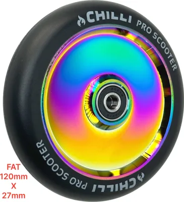 Produktbild von Chilli Pro Scooter Hollowcore Rolle FAT 120 x 27mm Rollstuhl Bobbycar Racing Neochrome