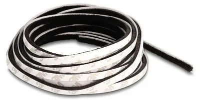 Image de Bürstenstreifen selbstklebend 5 mm - Länge 5 m schwarz