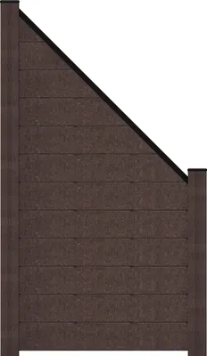 Produktbild von Abschlusselement GroJa Flex Stecksystem ohne Pfosten 90 x 180 cm grau