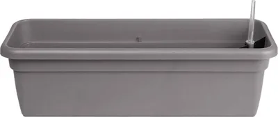 Produktbild von Geda Balkonkasten FLORA Taupe mit Bewässerungseinsatz 59 cm - Kunststoff