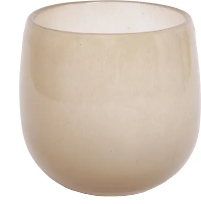 Produktbild von Blumentopf Glaspot 18 cm beige