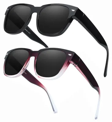 Imagen del producto de Solidchoice - Set de 2 gafas de sol polarizadas para mujer con protección UV400