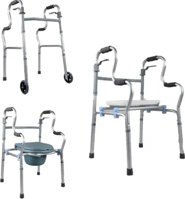 Produktbild von Toilettenstuhl WC-Stuhl Toilettenhilfe Duschstuhl Aufstehhilfe 3 in 1