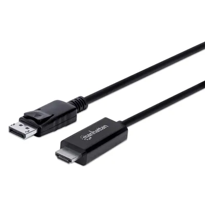 Immagine prodotto di Manhattan 153218 Manhattan 4K@60Hz DisplayPort auf HDMI-Kabel 3m schwarz