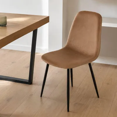 Produktbild von Dmora Stuhl Pismo Beige, gepolstert, Traglast 120 kg