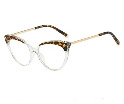 Zdjęcie produktu dla Techsuit Okulary niebieskie TR90 (F93308) - przezroczyste / leopardzie