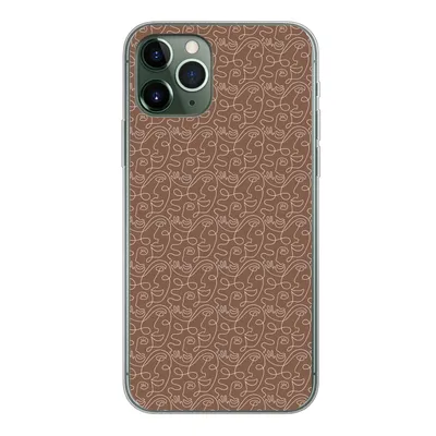 Produktbild von MuchoWow® Handyhülle Schutzhülle Hülle für iPhone 11 Pro Gesicht - Muster - Abstrakt Silikon Softcase Handy Hülle - Handy