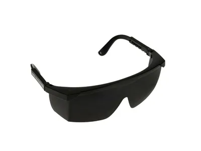 Produktbild von Schutzbrille mit verstellbaren Bügeln schwarz