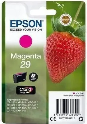 Image de Cartouche d'encre EPSON T2983, Magenta, Fraise, Claria