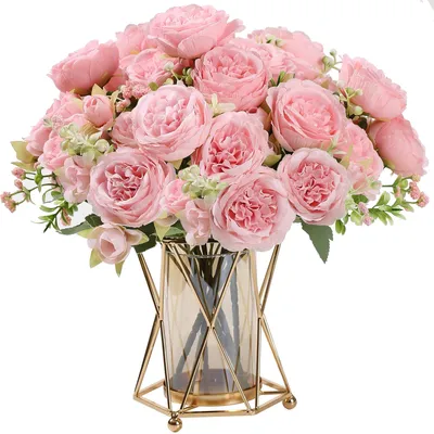 Productafbeelding van 2 Bund Künstelijke Rozenbloemen voor Decoratie