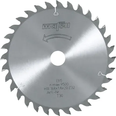 Produktbild von Mafell Sägeblatt-HM 168 x 1,2/1,8 x 20 mm, Z 32, WZ | 092480