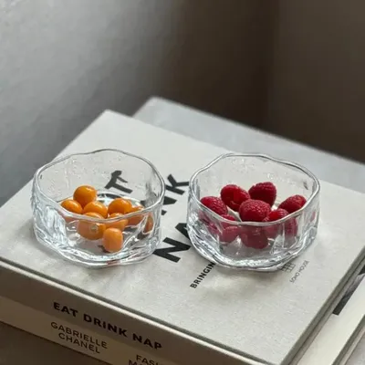 Image de Coupelles en verre Wavy pour snacks, 6 pièces, Ø 11 x 5 cm